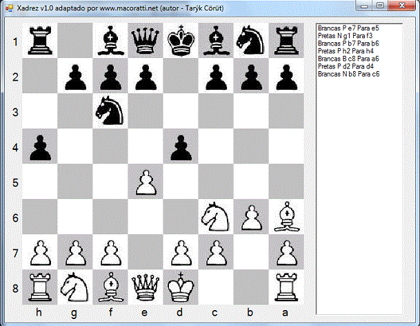 VB6 - Mais um jogo de xadrez simples