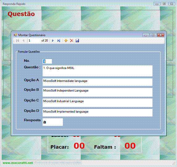 VB .NET - Perguntas e Respostas : Criando um Quiz