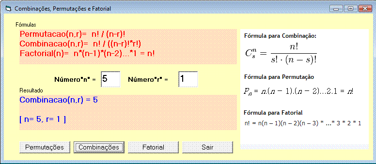 COMBINAÇÃO SIMPLES, ANÁLISE COMBINATÓRIA