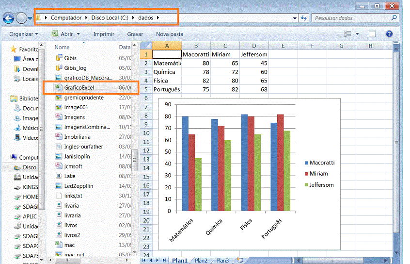 Como criar gráficos no Excel