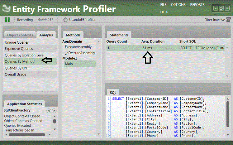 Entity Framework Profiler