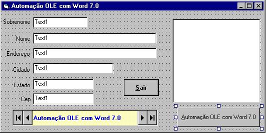 Automao OLE com Word 7.0